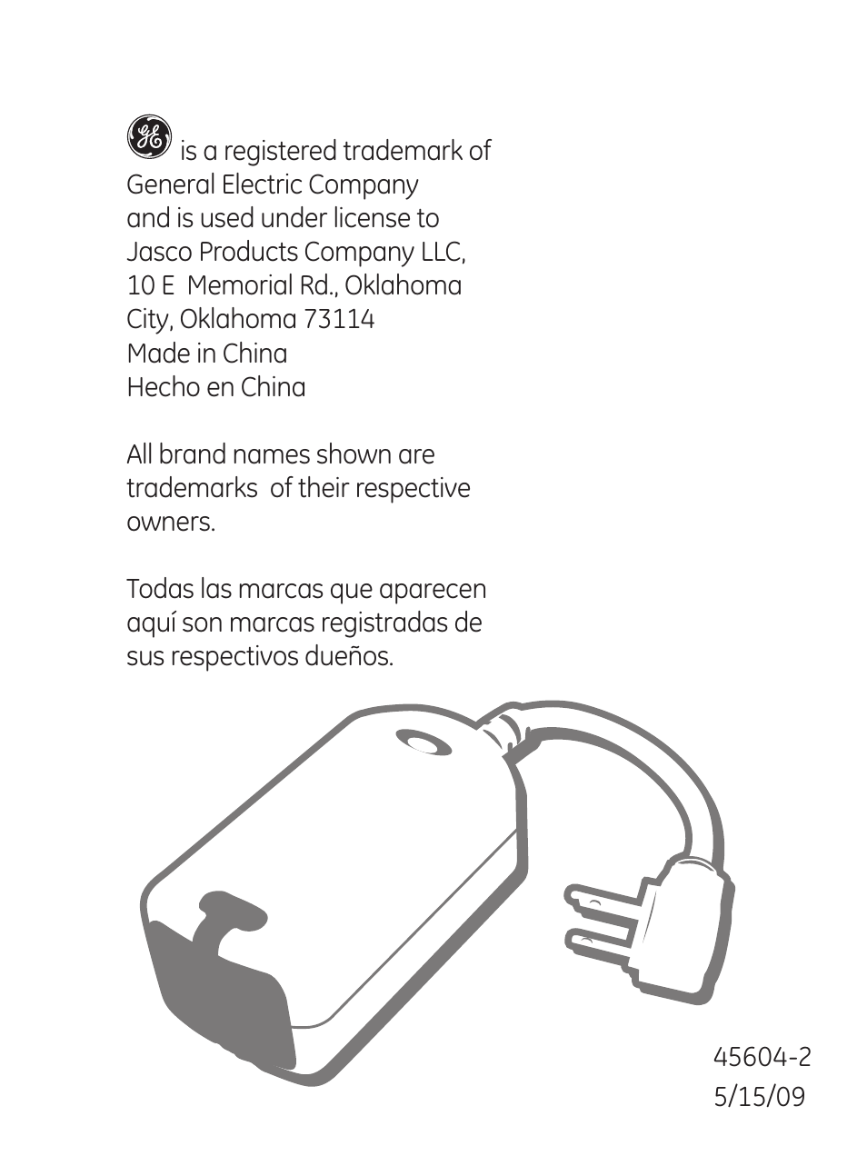 GE 45604 GE Z-Wave Outdoor Module User Manual | Page 14 / 14