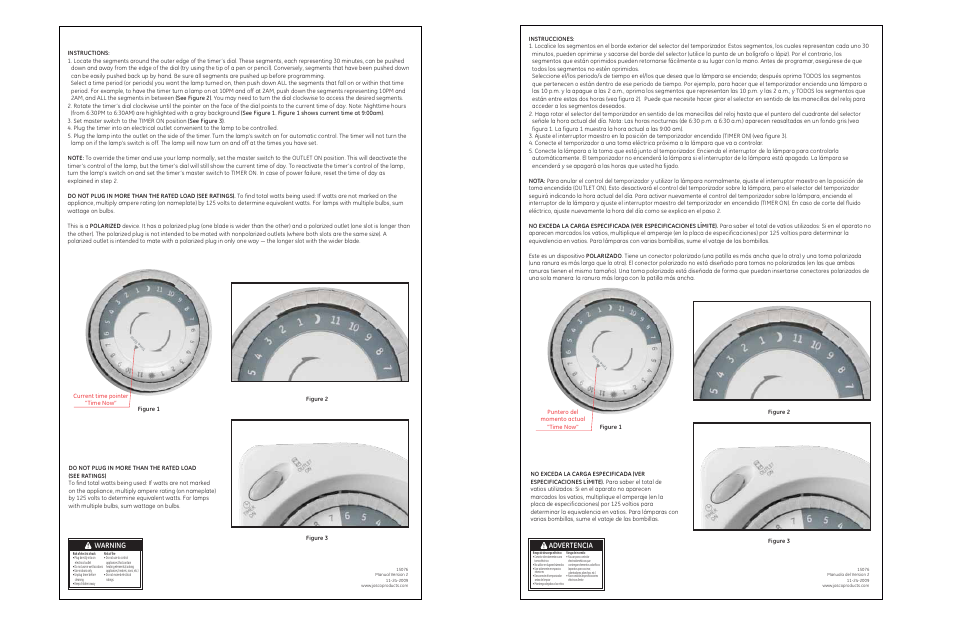 GE Plug-In 15076 Mechanical Timer and User Manual | 1 page