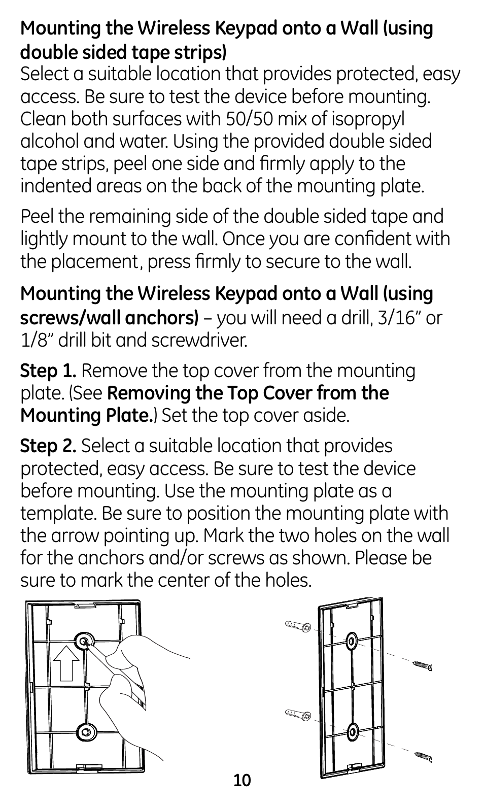 GE 45146 GE Choice Alert Wireless Keypad User Manual | Page 10 / 19