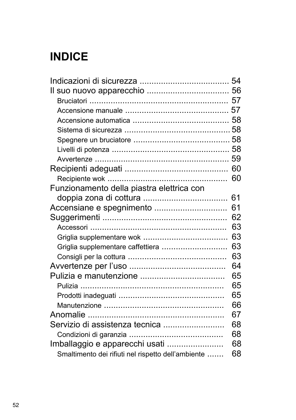 Indice | Neff T66S66N0 User Manual | Page 53 / 103