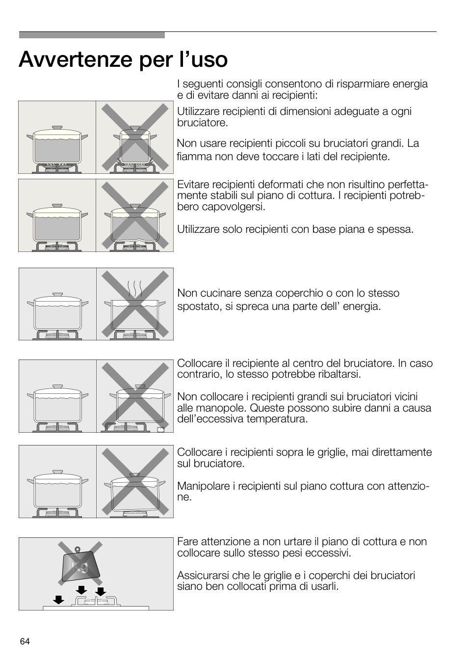 Avvertenze per l’uso | Neff T66S66N0 User Manual | Page 65 / 103