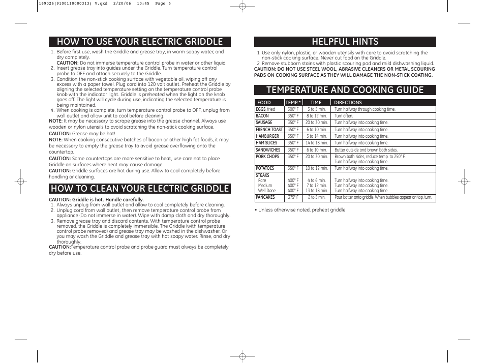 GE 169026 User Manual | Page 3 / 3