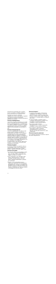 Pericolo di deflagrazione, Pericolo di intossicazione, Pericolo di ustioni | Pericolo di incendio, Pericolo di lesioni, Pericolo di scariche elettriche | Neff T25Z55N1 User Manual | Page 28 / 39