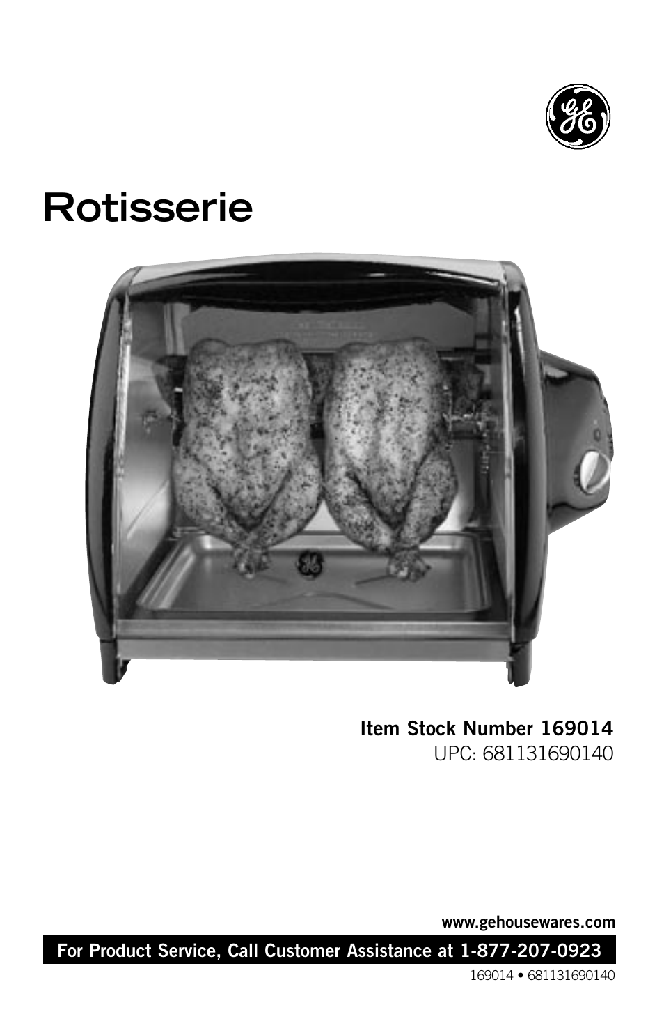 Rotisserie | GE 169014 User Manual | Page 16 / 16