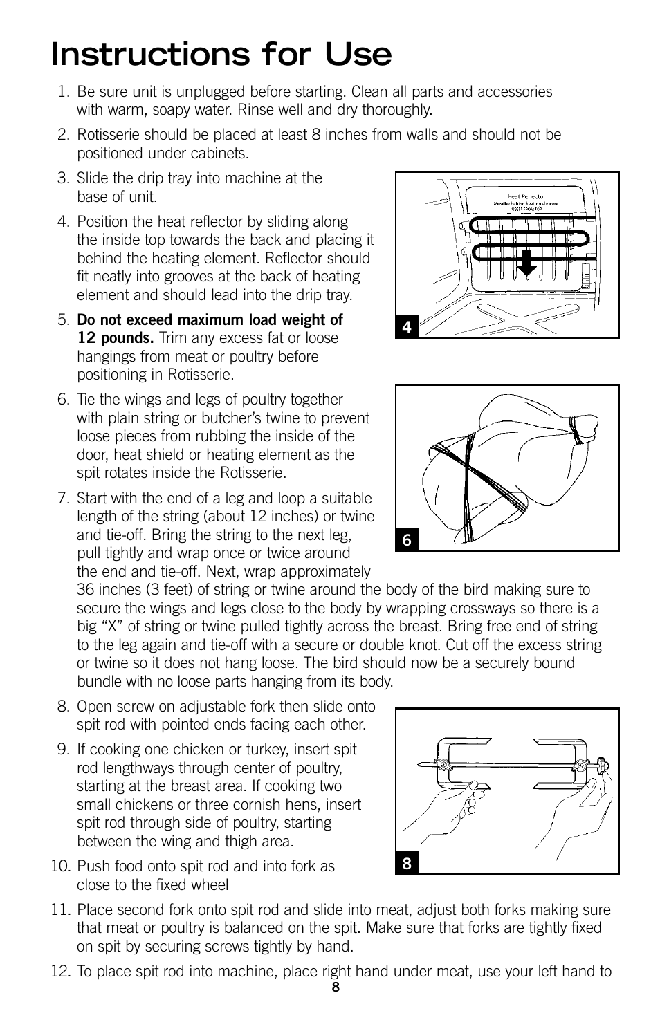 Instructions for use | GE 169014 User Manual | Page 7 / 16