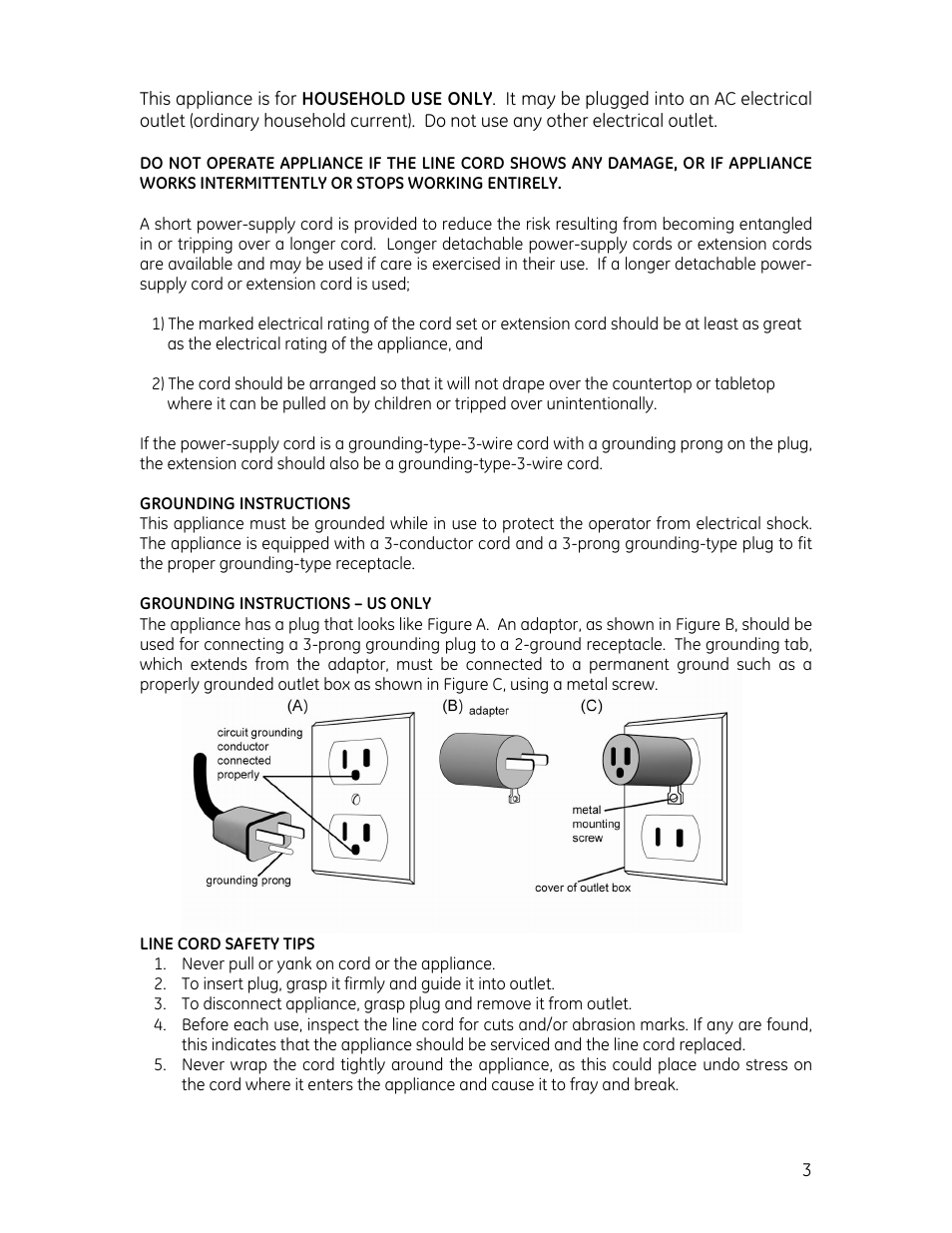 GE 169104 User Manual | Page 3 / 9