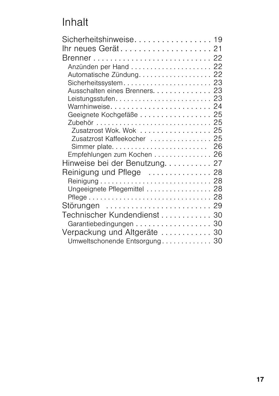 Inhalt | Neff T22S36N0 User Manual | Page 16 / 57
