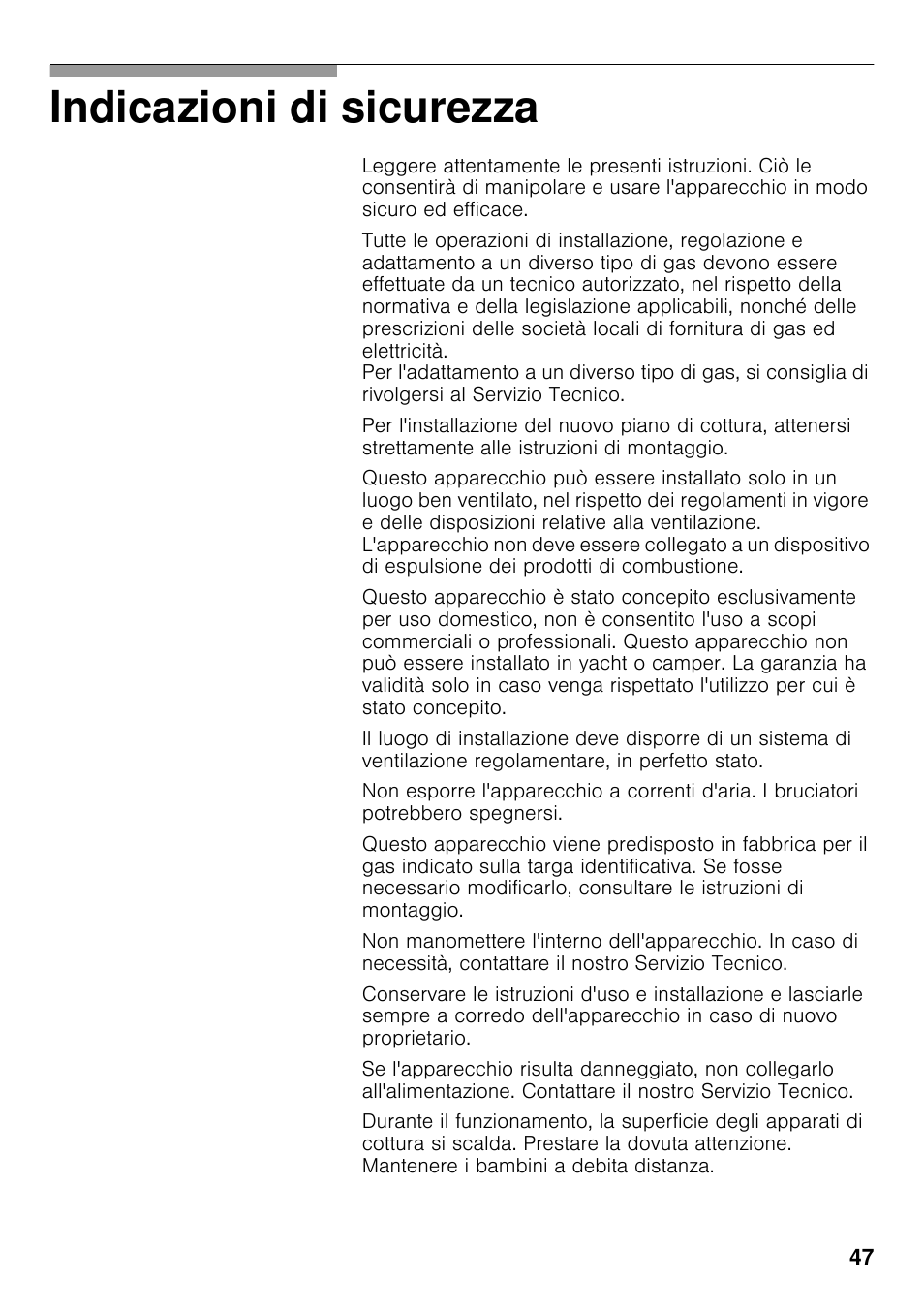 Indicazioni di sicurezza | Neff T22S36N0 User Manual | Page 46 / 57