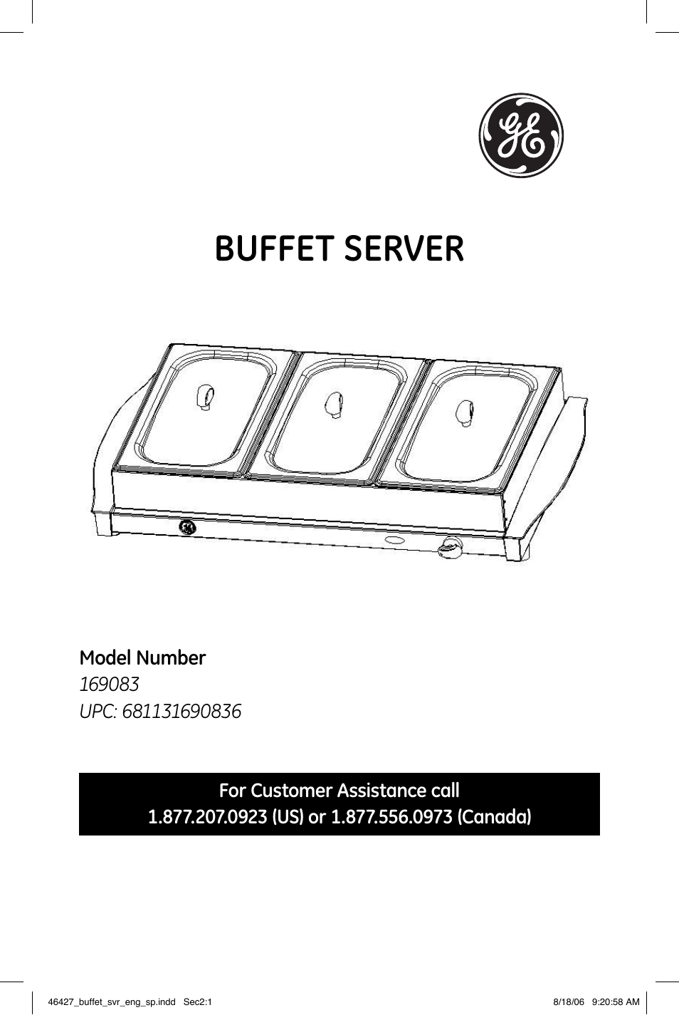 GE 169083 User Manual | 6 pages