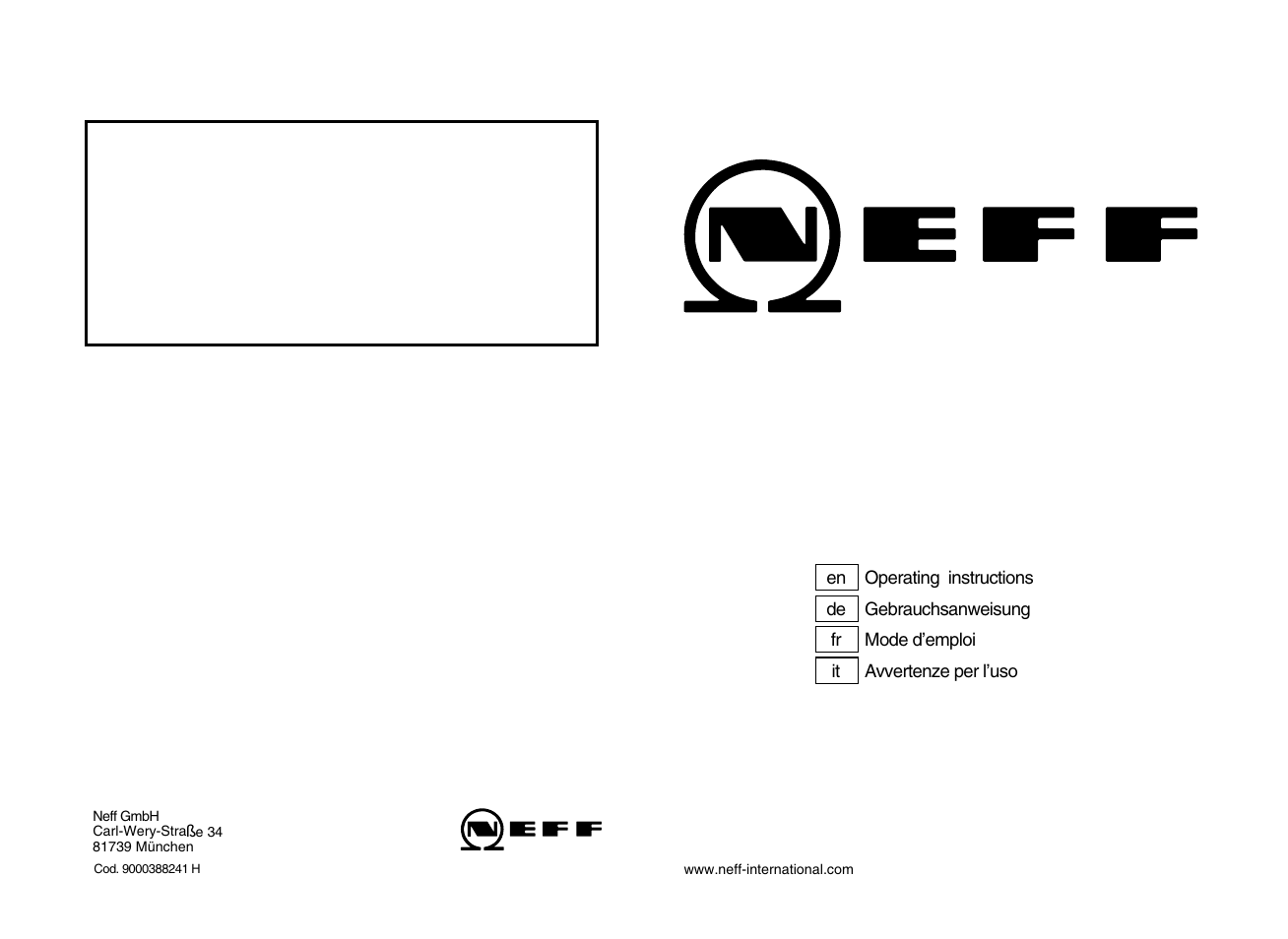 Neff T23R46N0 User Manual | 60 pages