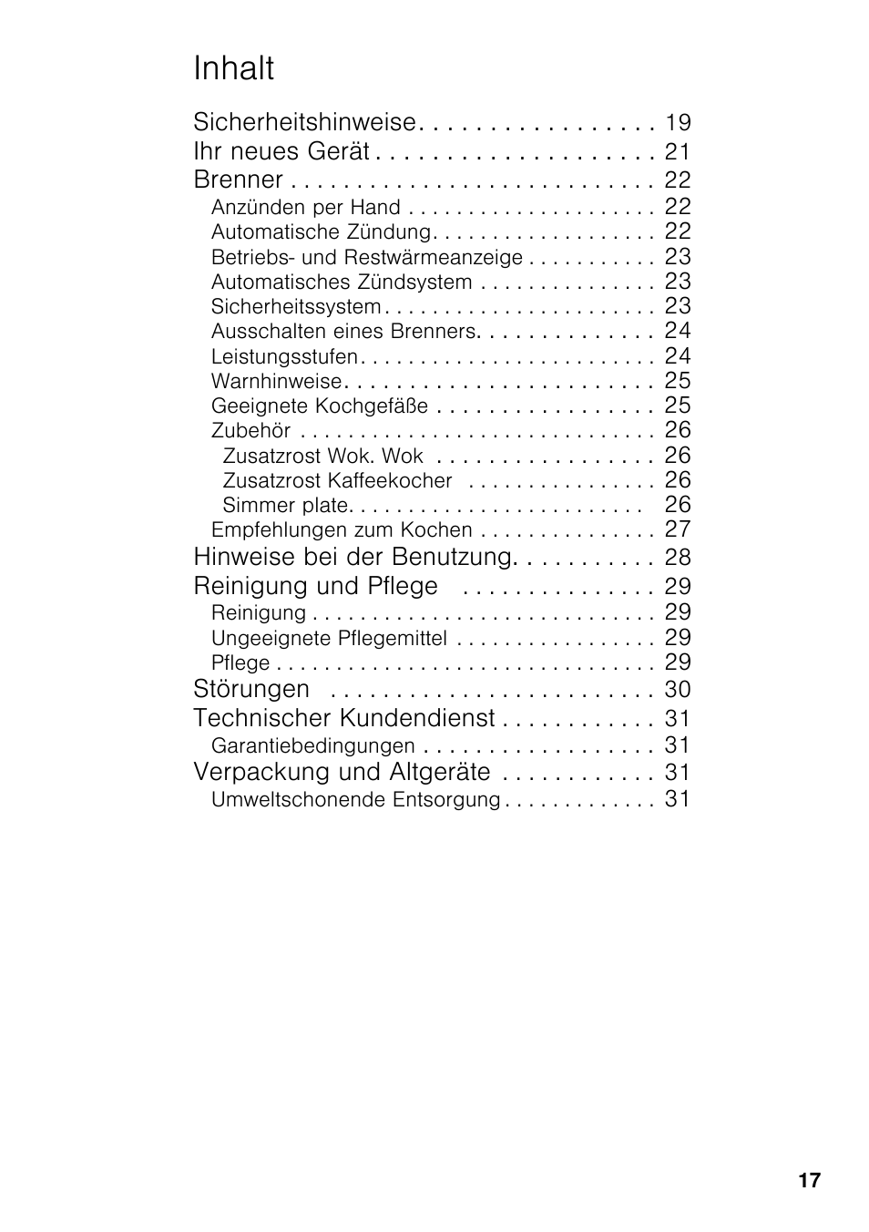 Inhalt | Neff T23R46N0 User Manual | Page 16 / 60