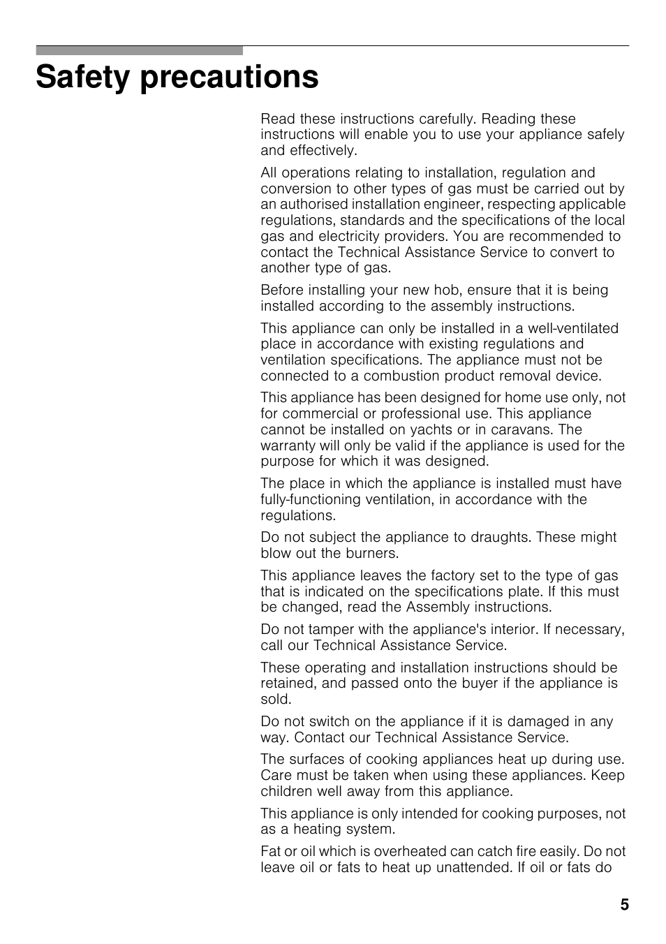 Safety precautions | Neff T23R46N0 User Manual | Page 4 / 60