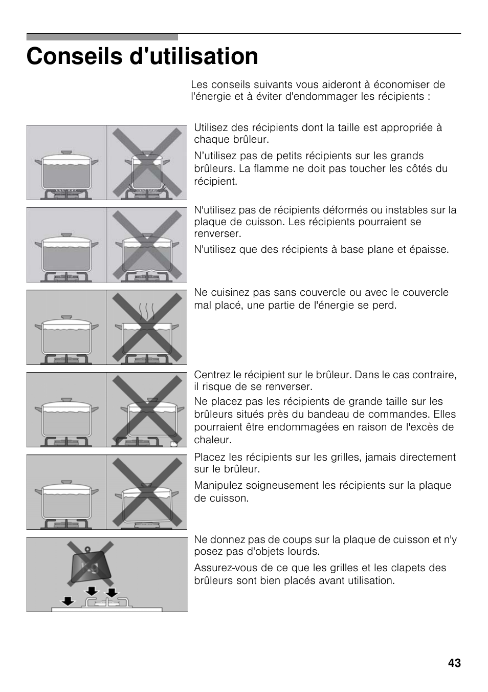 Conseils d'utilisation | Neff T23R46N0 User Manual | Page 42 / 60