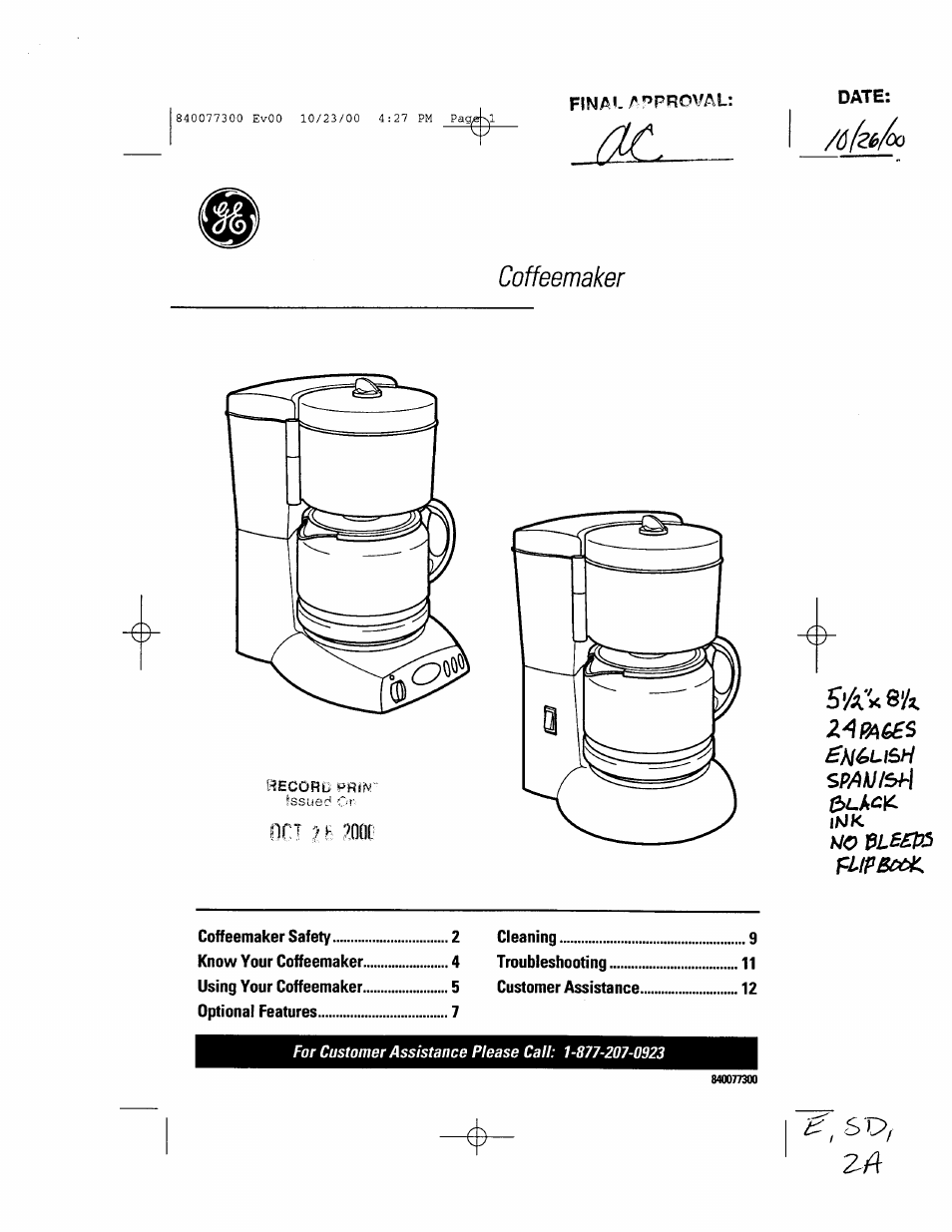 GE 106591 User Manual | 24 pages