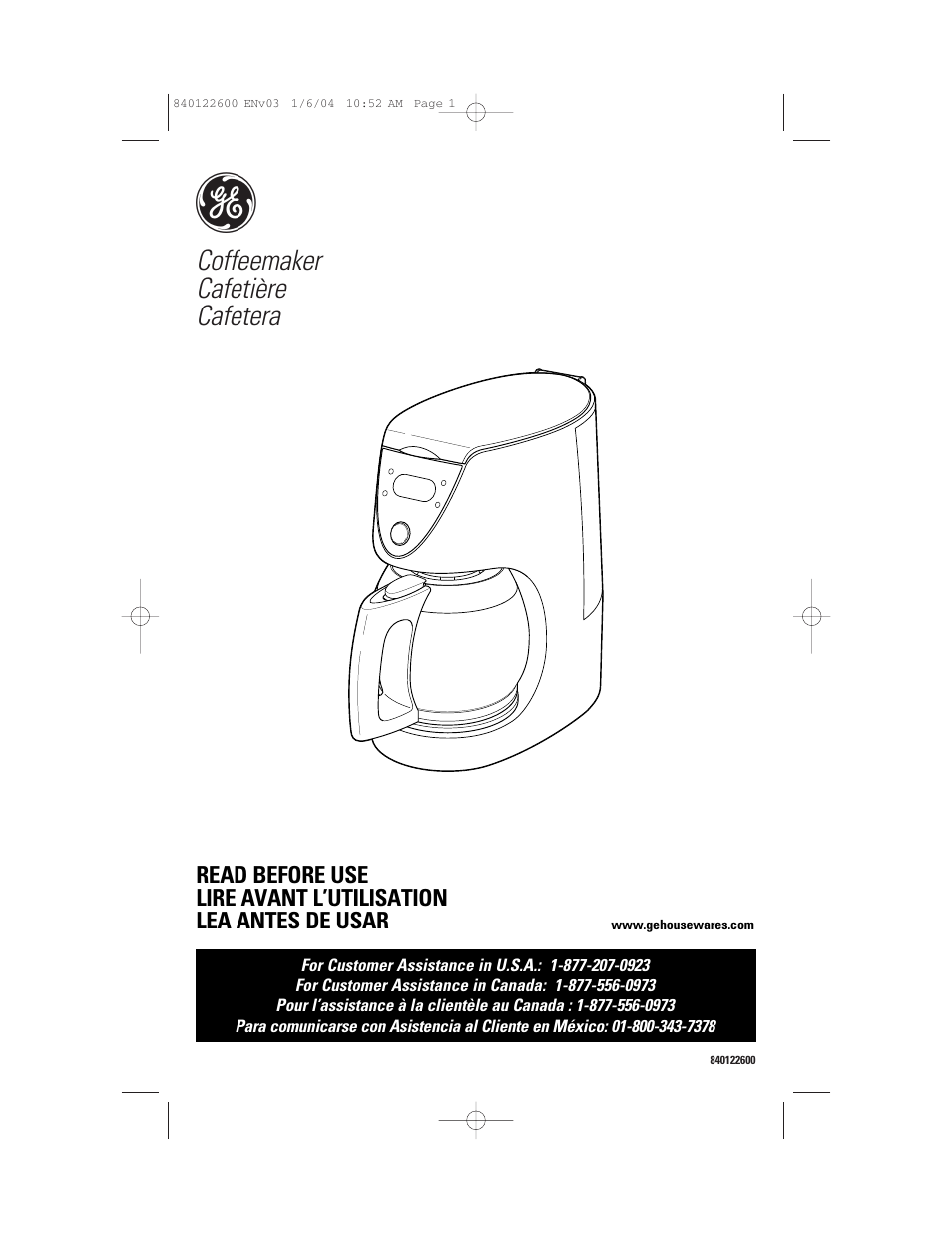 GE 168987 User Manual | 28 pages