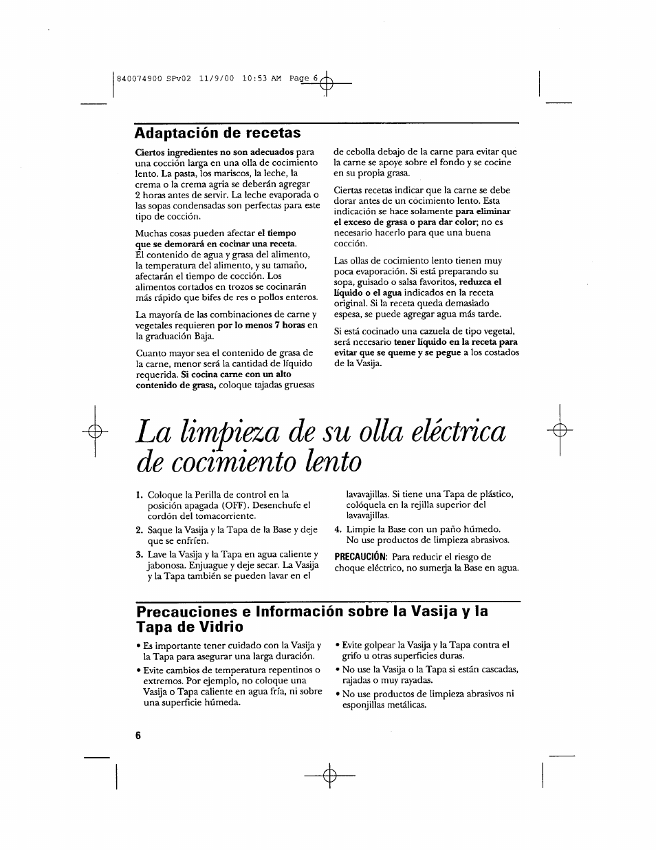 Adaptación de recetas | GE 106661 User Manual | Page 14 / 16