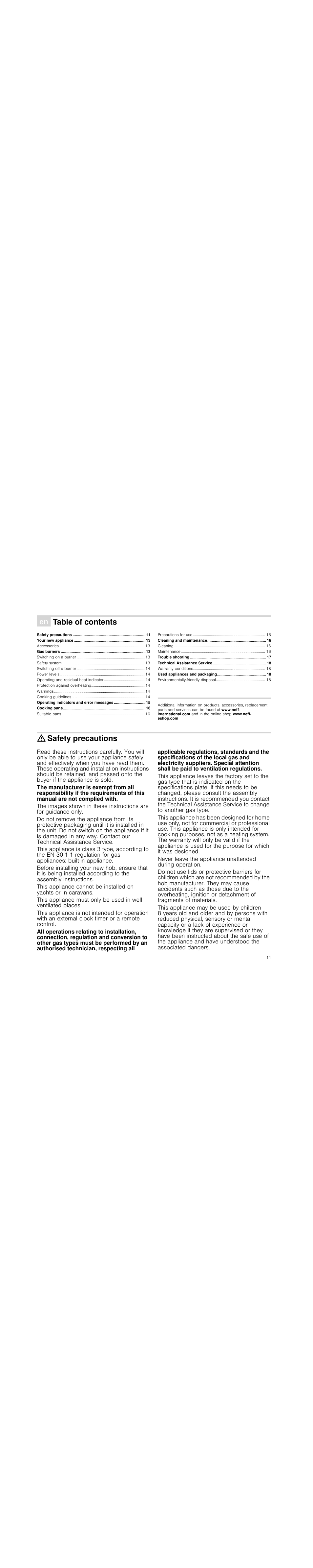 Neff T23R46N0  EU User Manual | Page 11 / 35