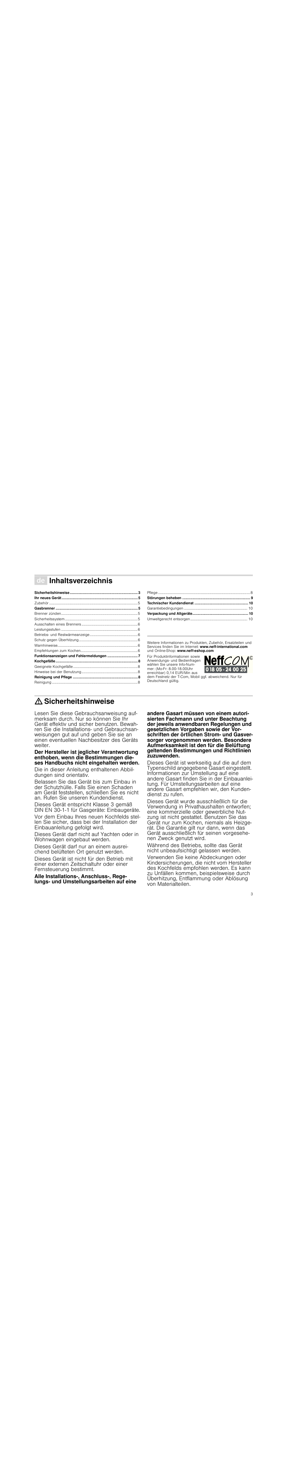 Neff T23R46N0  EU User Manual | Page 3 / 35