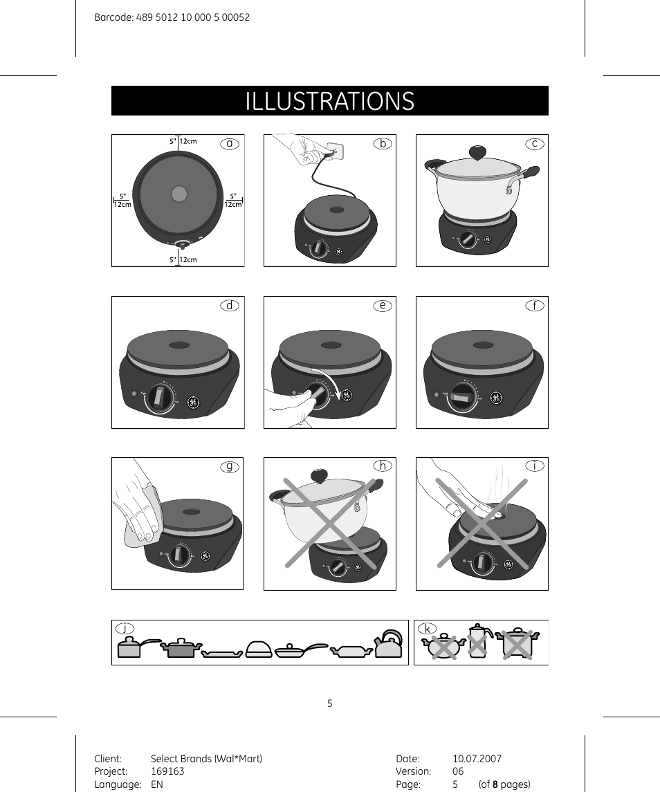 Illustrations | GE 169163 User Manual | Page 5 / 8