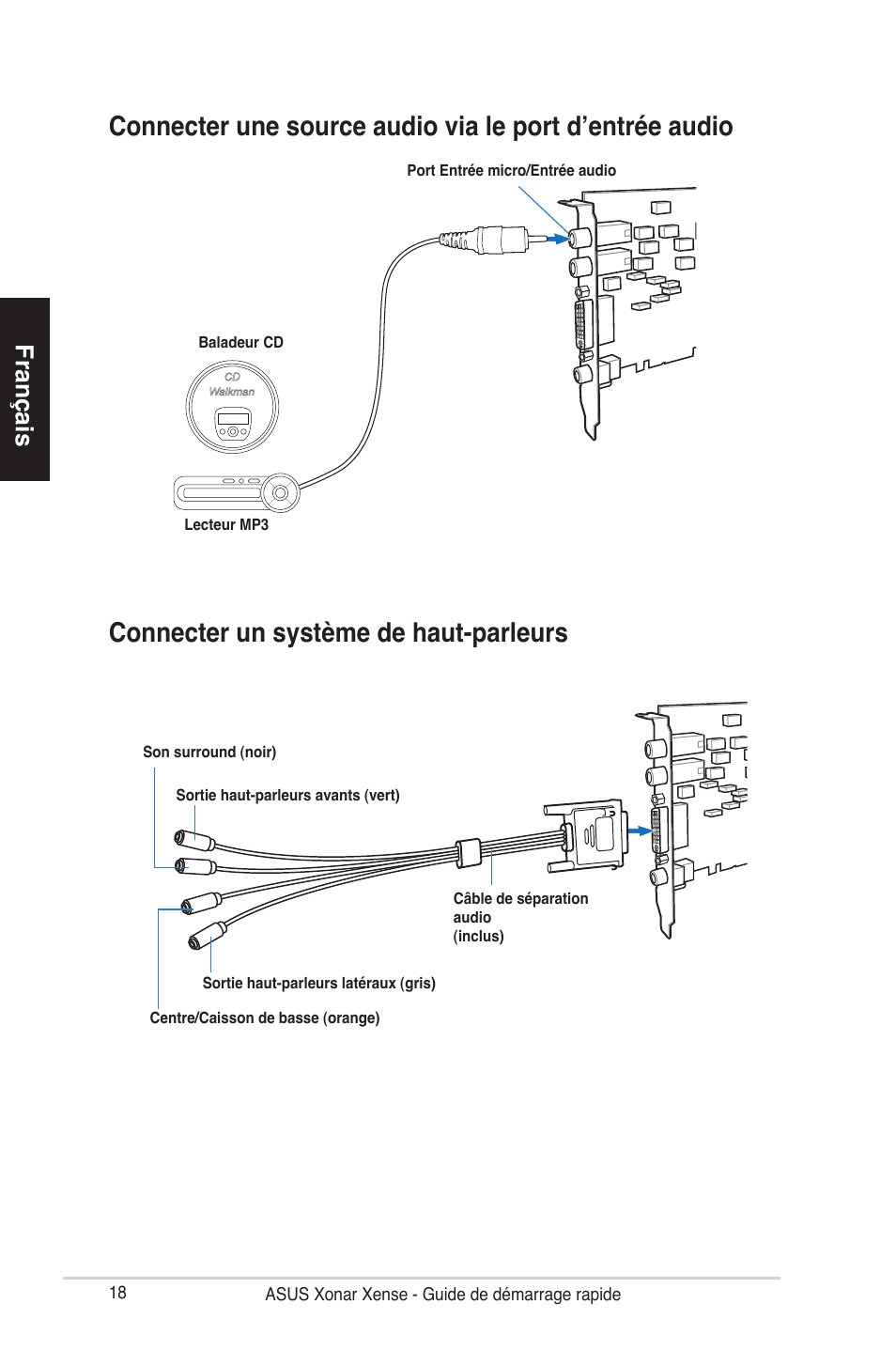 Français | Asus Xonar Xense User Manual | Page 18 / 70