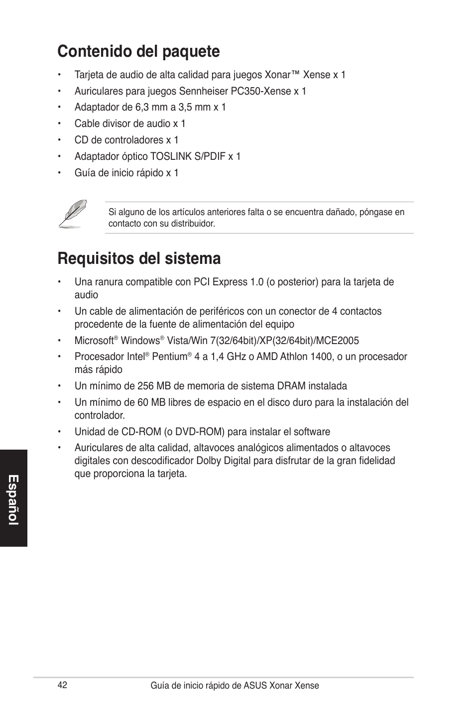 Asus Xonar Xense User Manual | Page 42 / 70