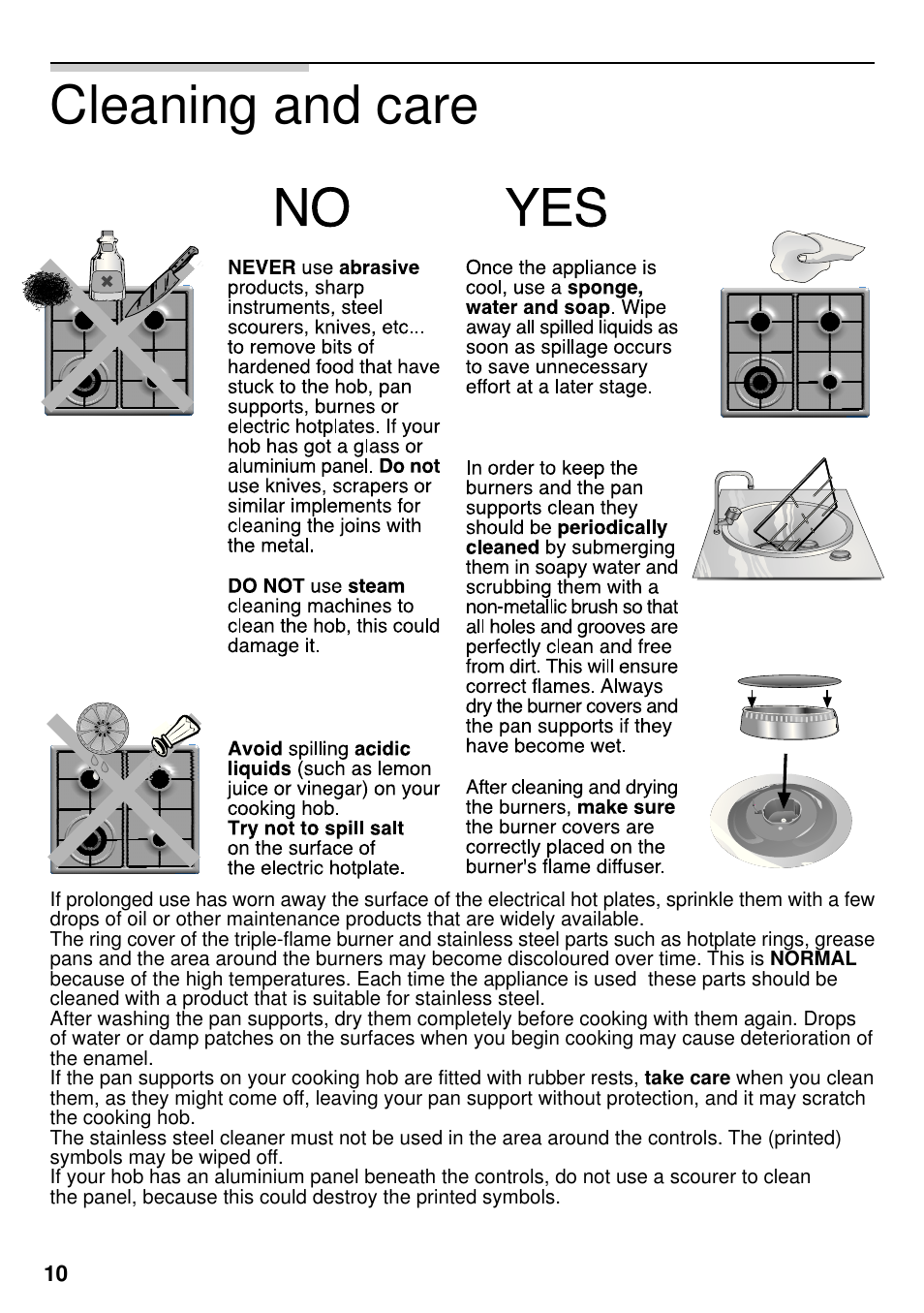 Cleaning and care | Neff M3126N1  EU User Manual | Page 11 / 98