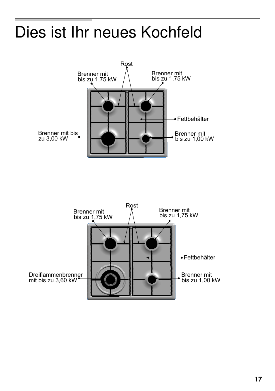 Dies ist ihr neues kochfeld | Neff M3126N1  EU User Manual | Page 18 / 98