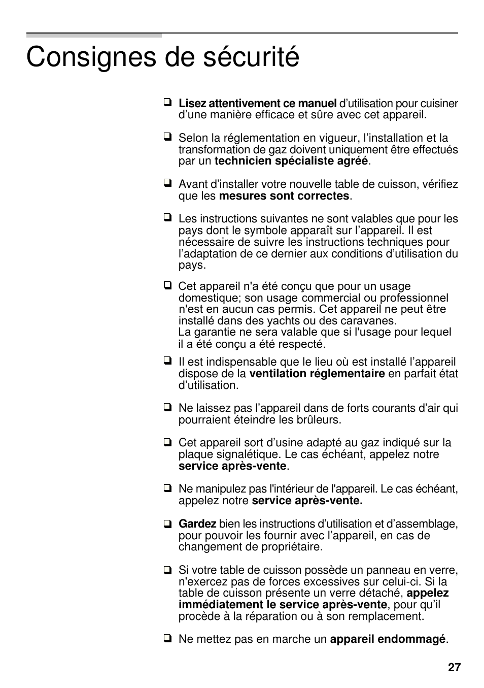 Consignes de sécurité | Neff M3126N1  EU User Manual | Page 28 / 98