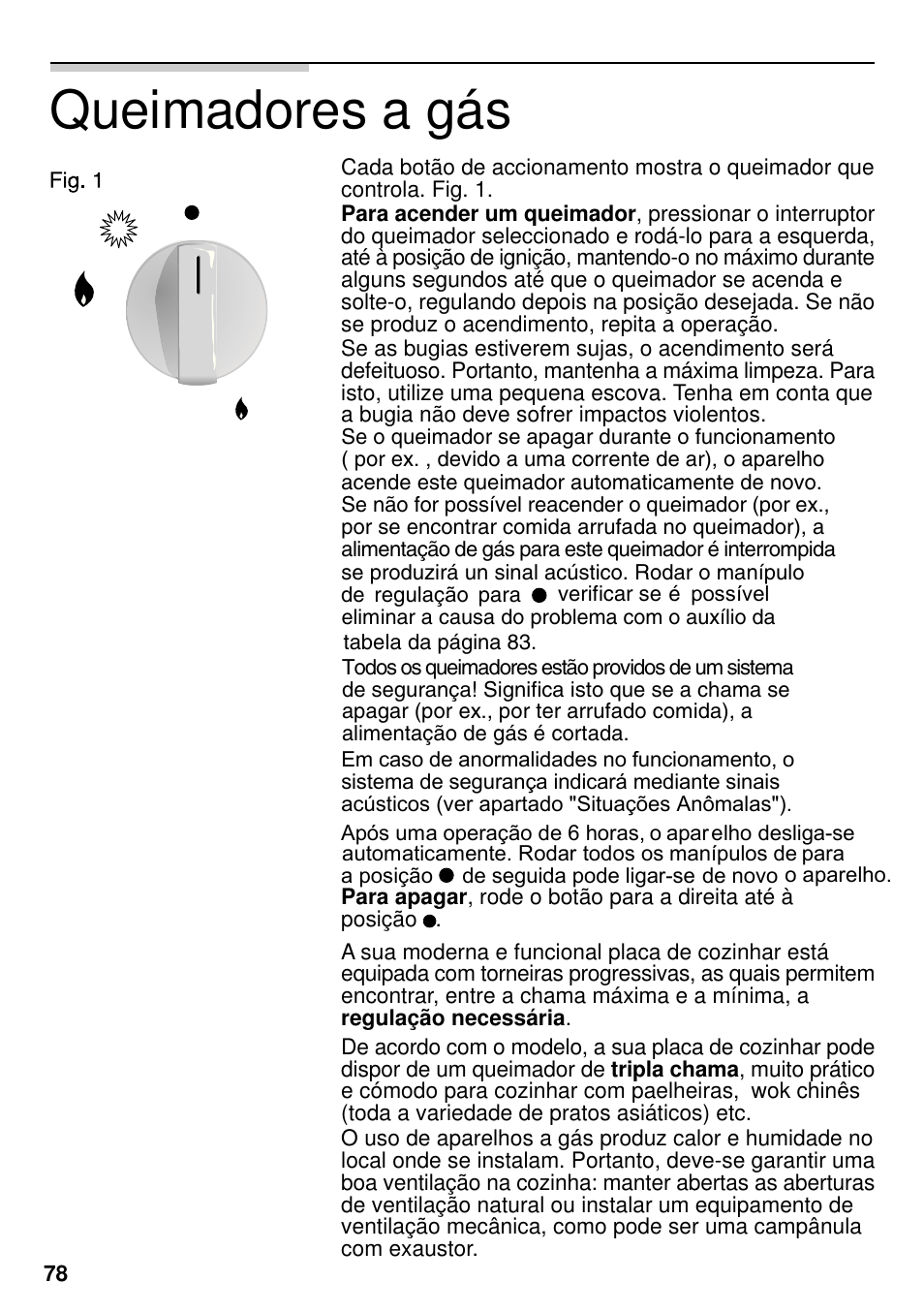 Queimadores a gás | Neff M3126N1  EU User Manual | Page 79 / 98