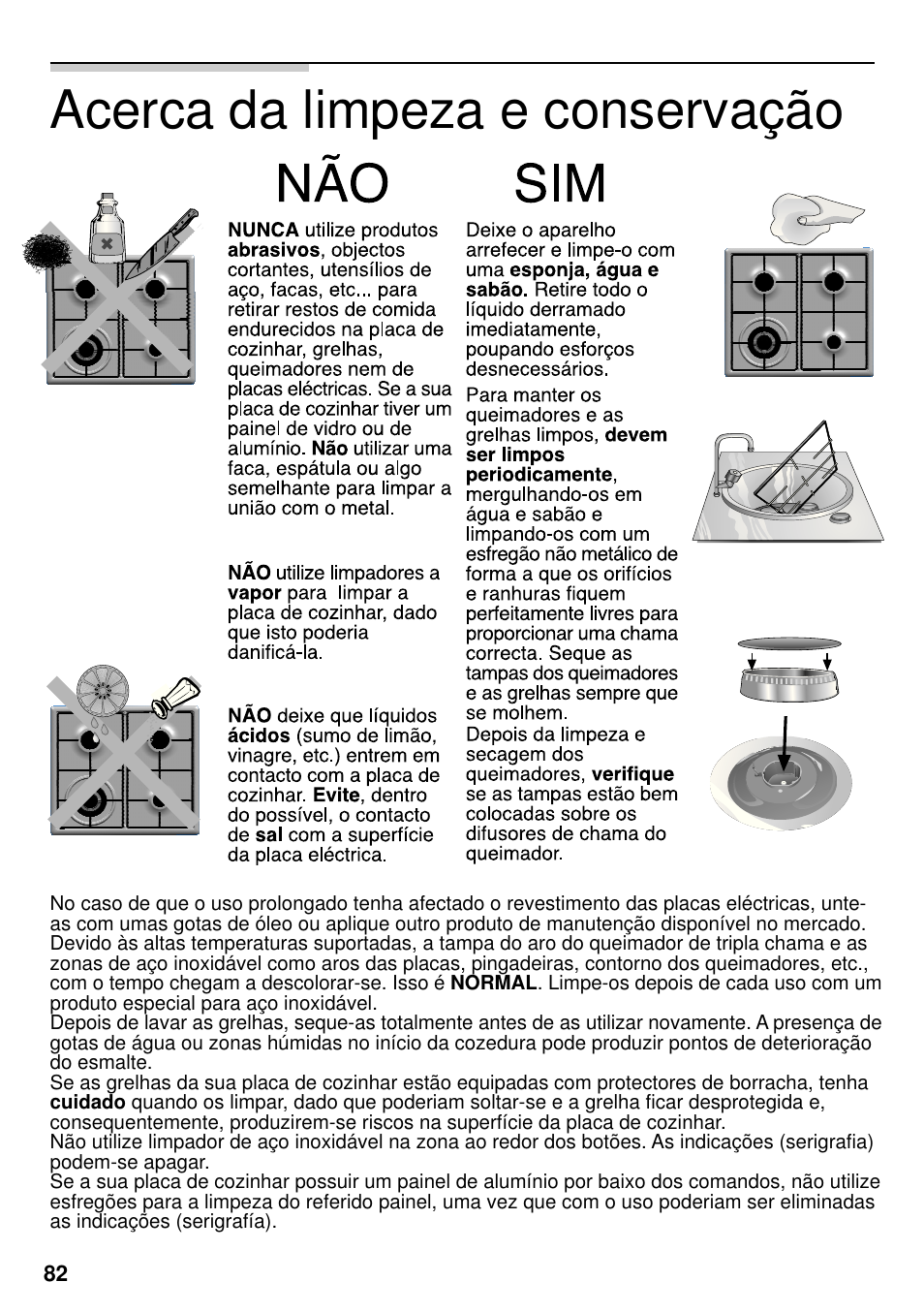 Acerca da limpeza e conservação | Neff M3126N1  EU User Manual | Page 83 / 98