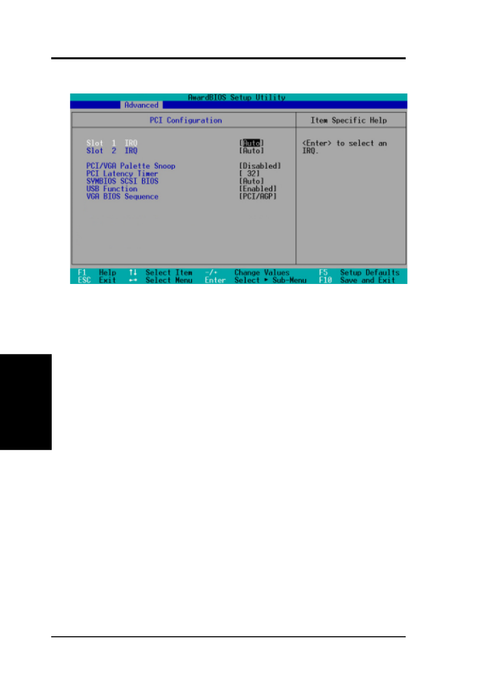 Bios setup, 3 pci configuration | Asus CUC2000-M User Manual | Page 66 / 124