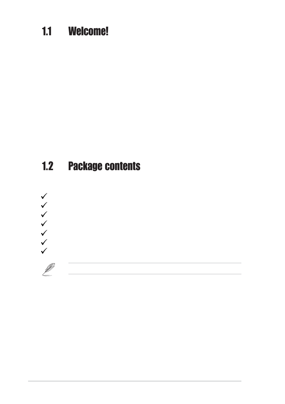 1 welcome, 2 package contents | Asus K8S-MX User Manual | Page 12 / 72