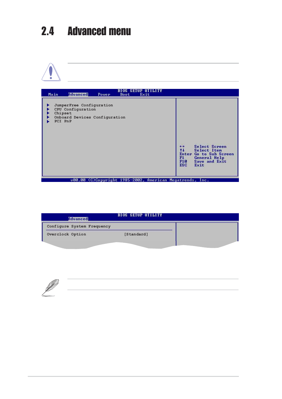 4 advanced menu, 1 jumperfree configuration | Asus K8S-MX User Manual | Page 50 / 72