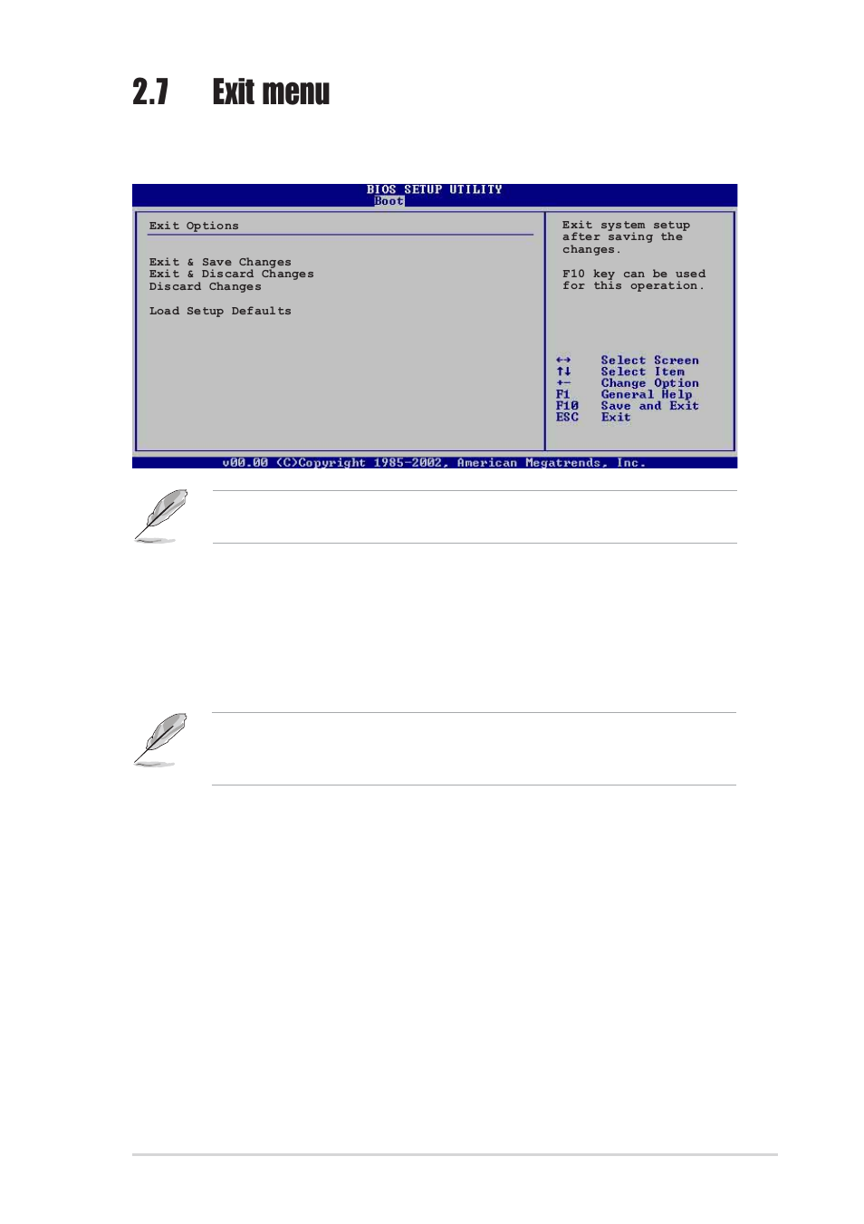 7 exit menu | Asus K8S-MX User Manual | Page 67 / 72