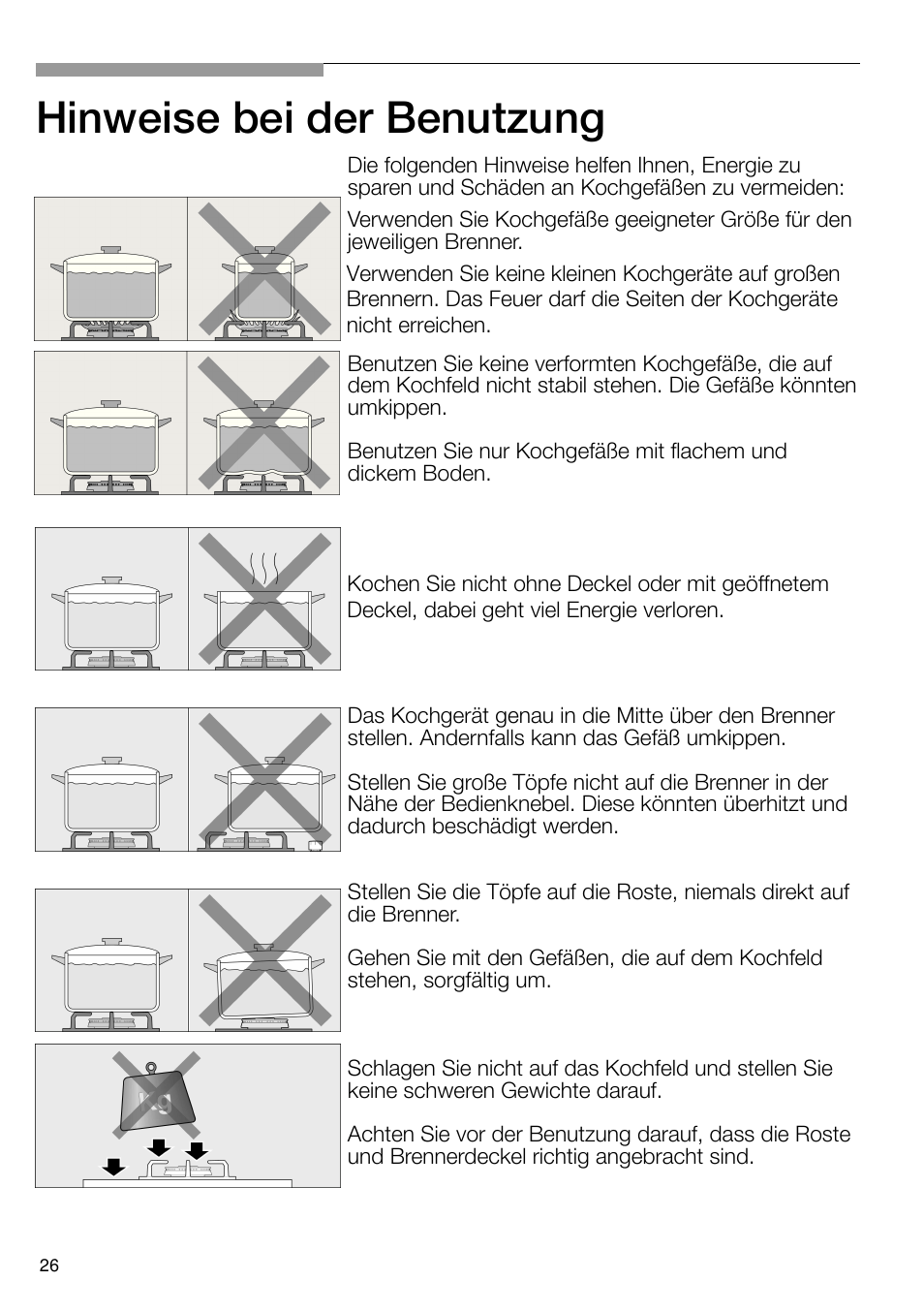 Hinweise bei der benutzung | Neff N24K30N0 User Manual | Page 27 / 91