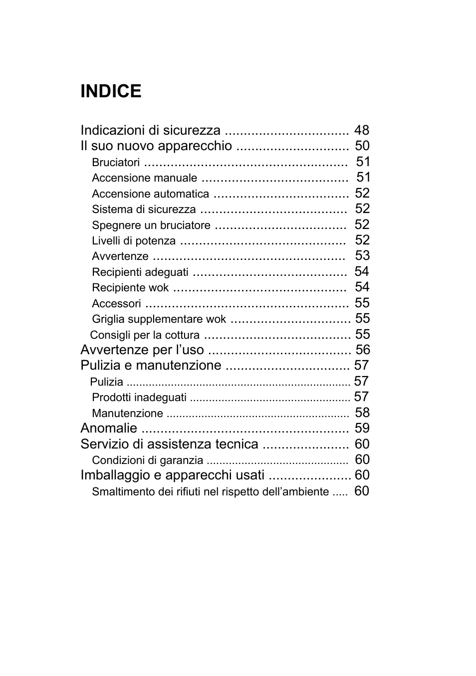 Indice | Neff N24K30N0 User Manual | Page 47 / 91