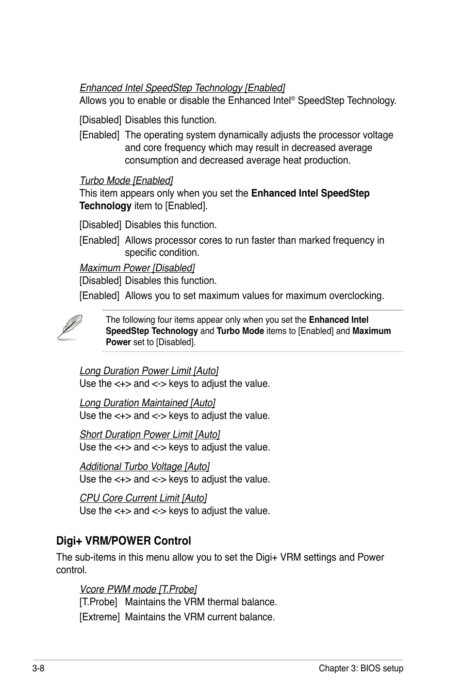 Digi+ vrm/power control | Asus Maximus IV Extreme User Manual | Page 100 / 186