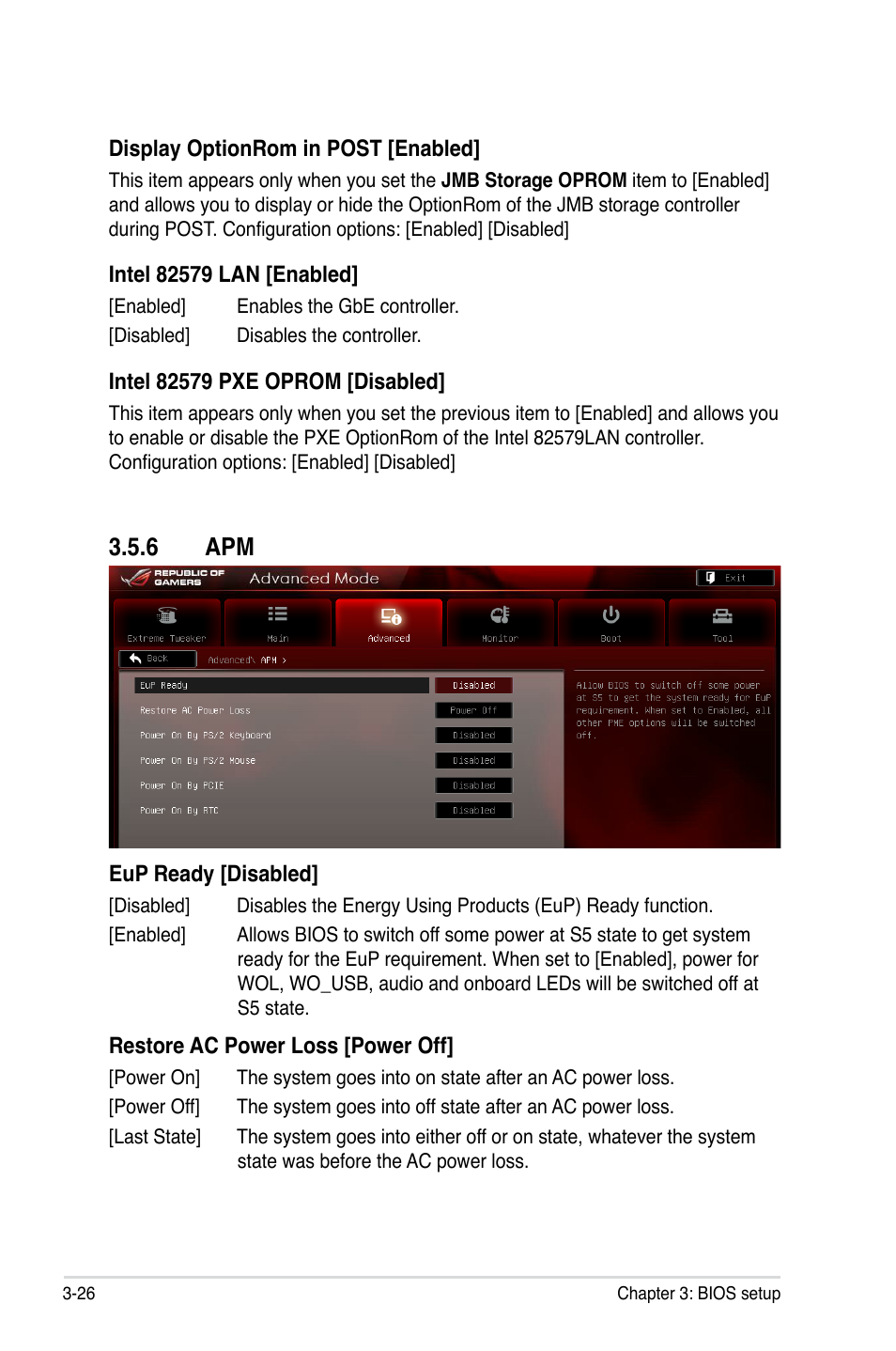 6 apm, Apm -26 | Asus Maximus IV Extreme User Manual | Page 118 / 186