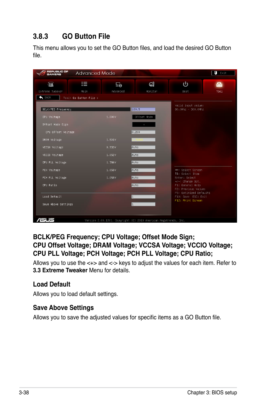 3 go button file, Go button file -38 | Asus Maximus IV Extreme User Manual | Page 130 / 186
