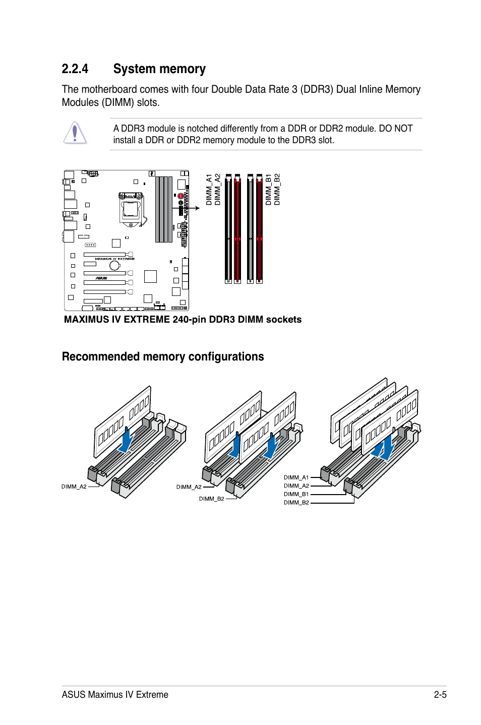 4 system memory, System memory -5 | Asus Maximus IV Extreme User Manual | Page 37 / 186