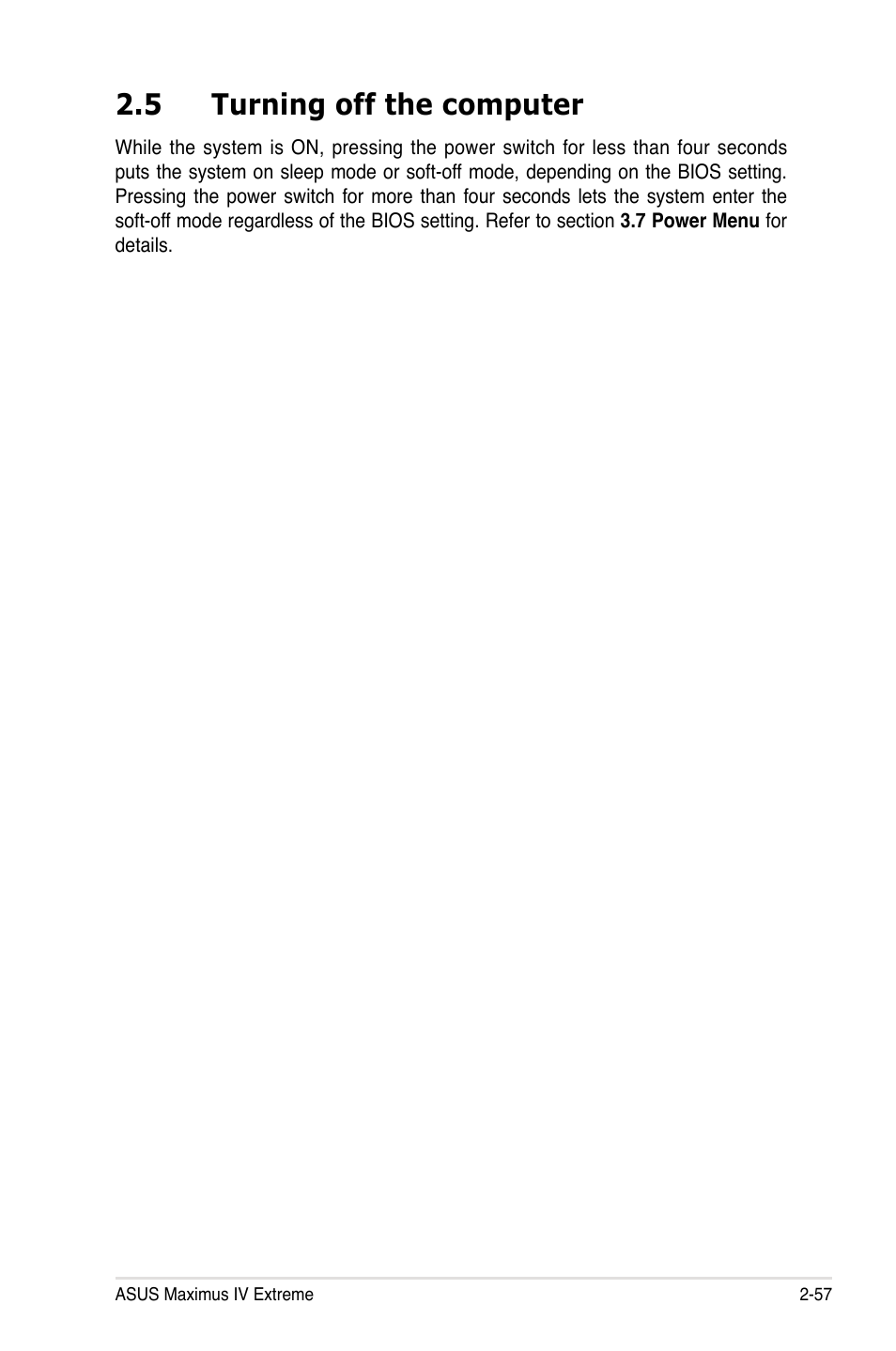 5 turning off the computer, 5 turning off the computer -57 | Asus Maximus IV Extreme User Manual | Page 89 / 186
