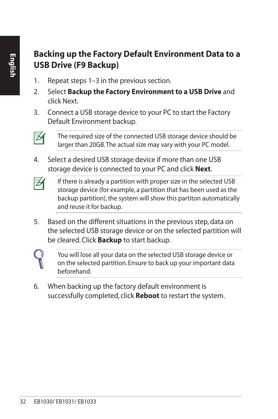 Asus EB1033 User Manual | Page 32 / 34