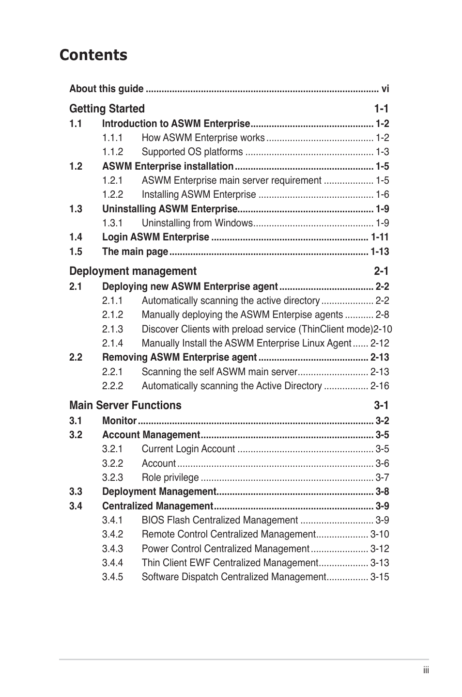 Asus TC715 User Manual | Page 3 / 106