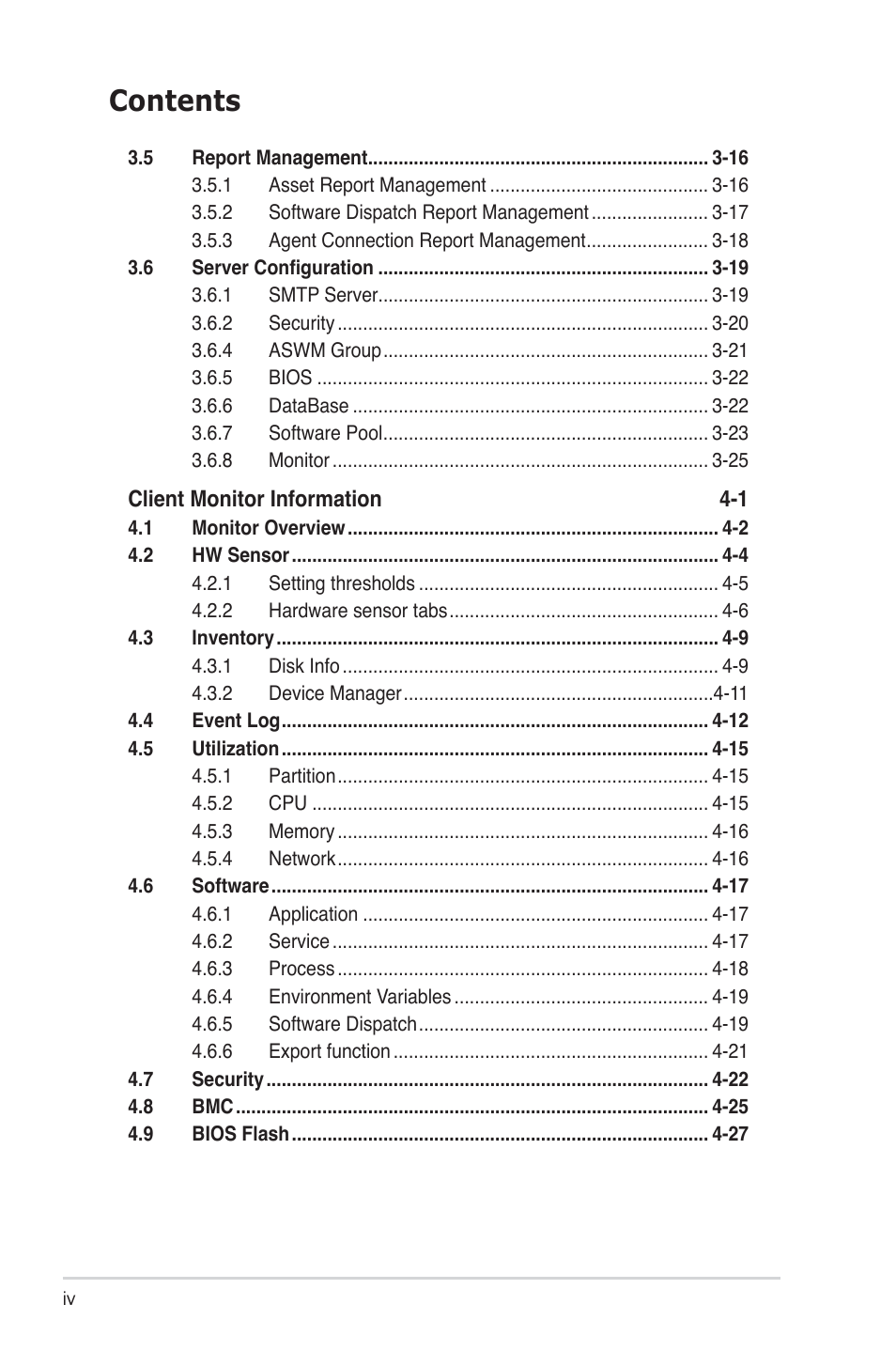 Asus TC715 User Manual | Page 4 / 106