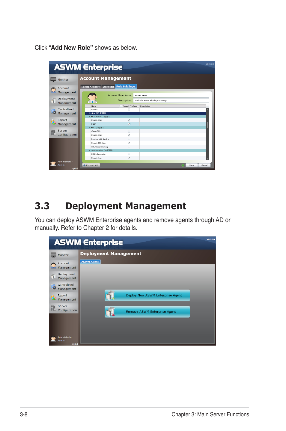 3 deployment management, 3 deployment management -8 | Asus TC715 User Manual | Page 46 / 106