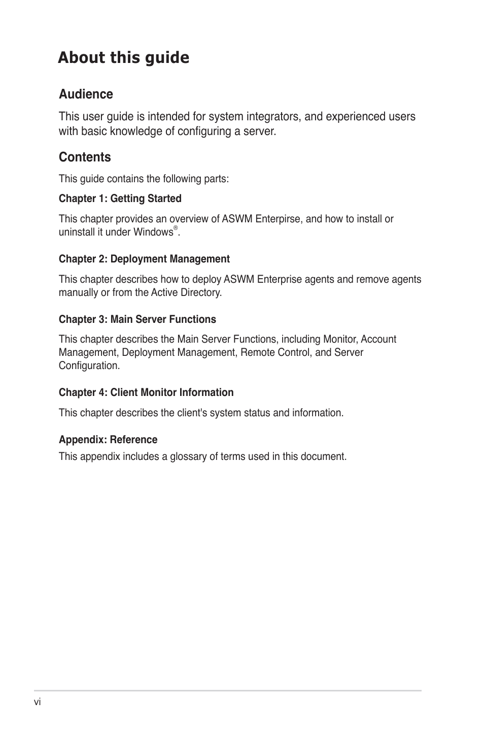 Asus TC715 User Manual | Page 6 / 106