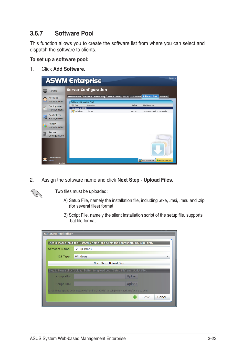 7 software pool, 7 software pool -23 | Asus TC715 User Manual | Page 61 / 106