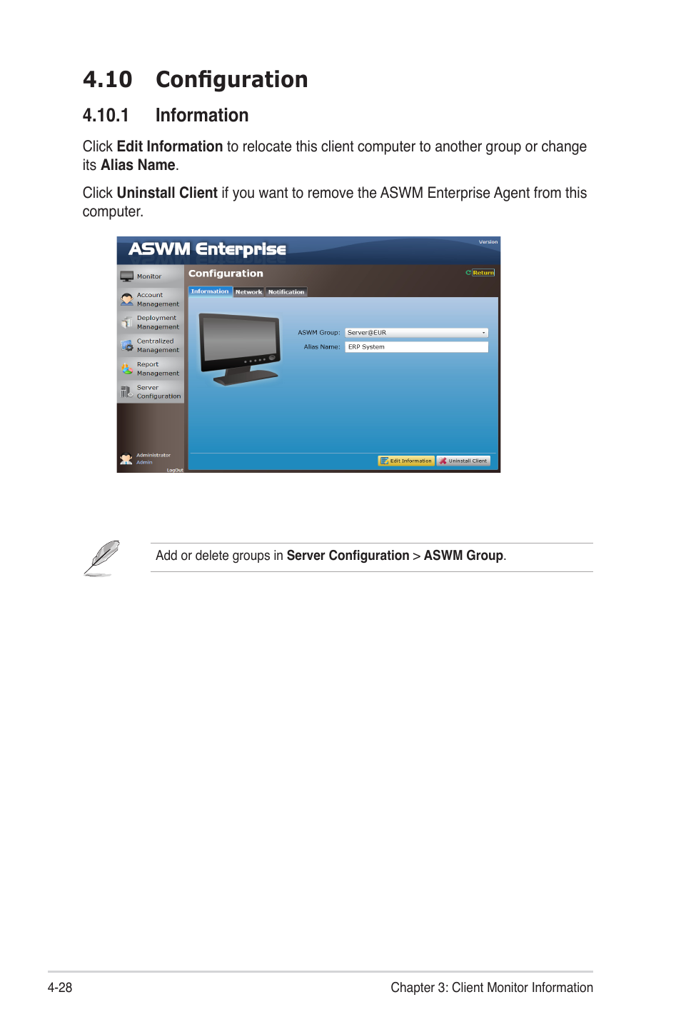 10 configuration, 1 information, 10 configuration -28 | 1 information -28 | Asus TC715 User Manual | Page 92 / 106