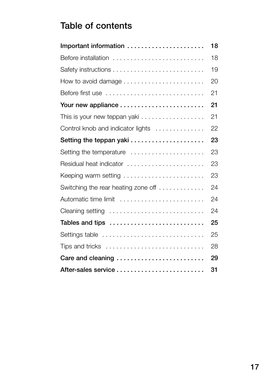 Neff N54K40N0 User Manual | Page 17 / 64