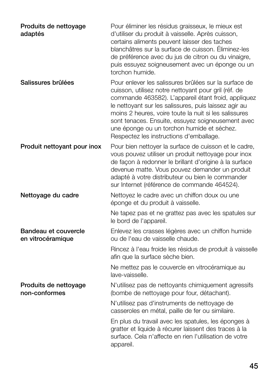 Neff N54K40N0 User Manual | Page 45 / 64